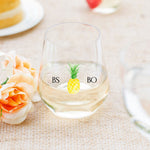 Charming Charleston Wedding Stickers Wine Glass Stickers