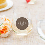 Western Wild Horses Wedding Stickers Wine Glass Stickers