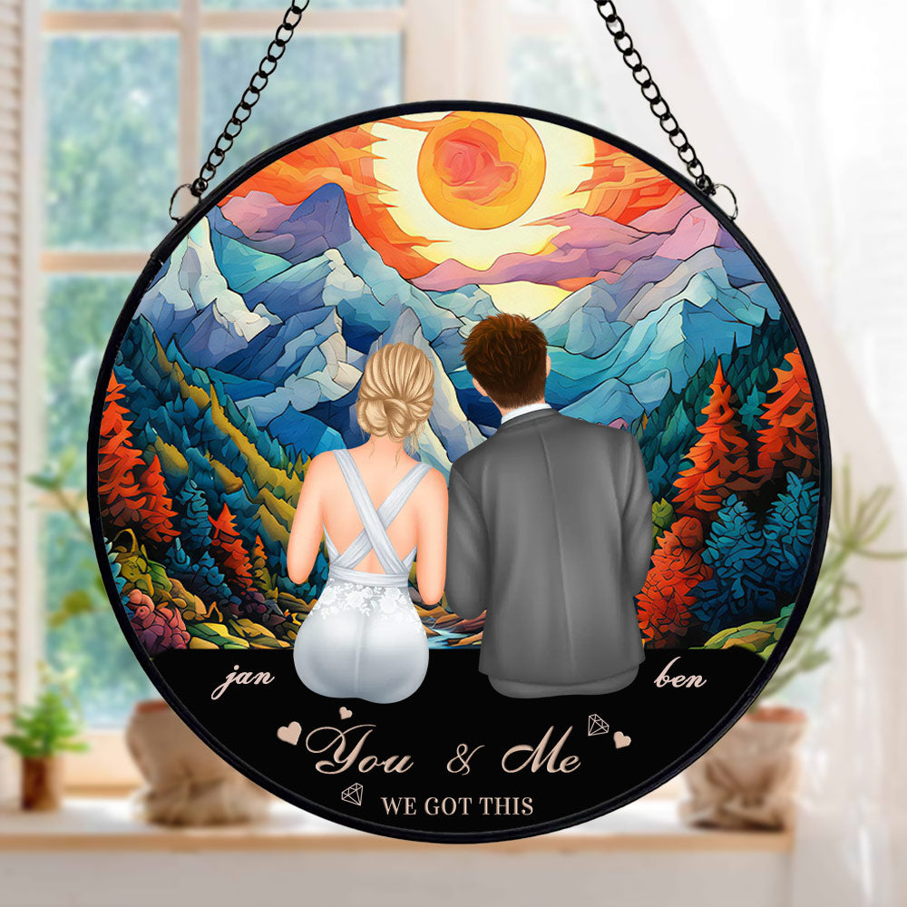 Love You Forever, personalisierter Fensterbehang Sonnenfänger Ornament Hochzeitsgeschenk