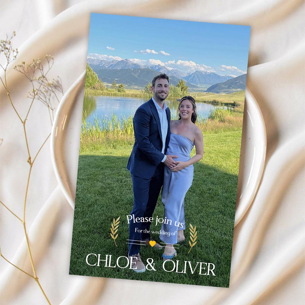 Photo Personalized Wedding Invitations