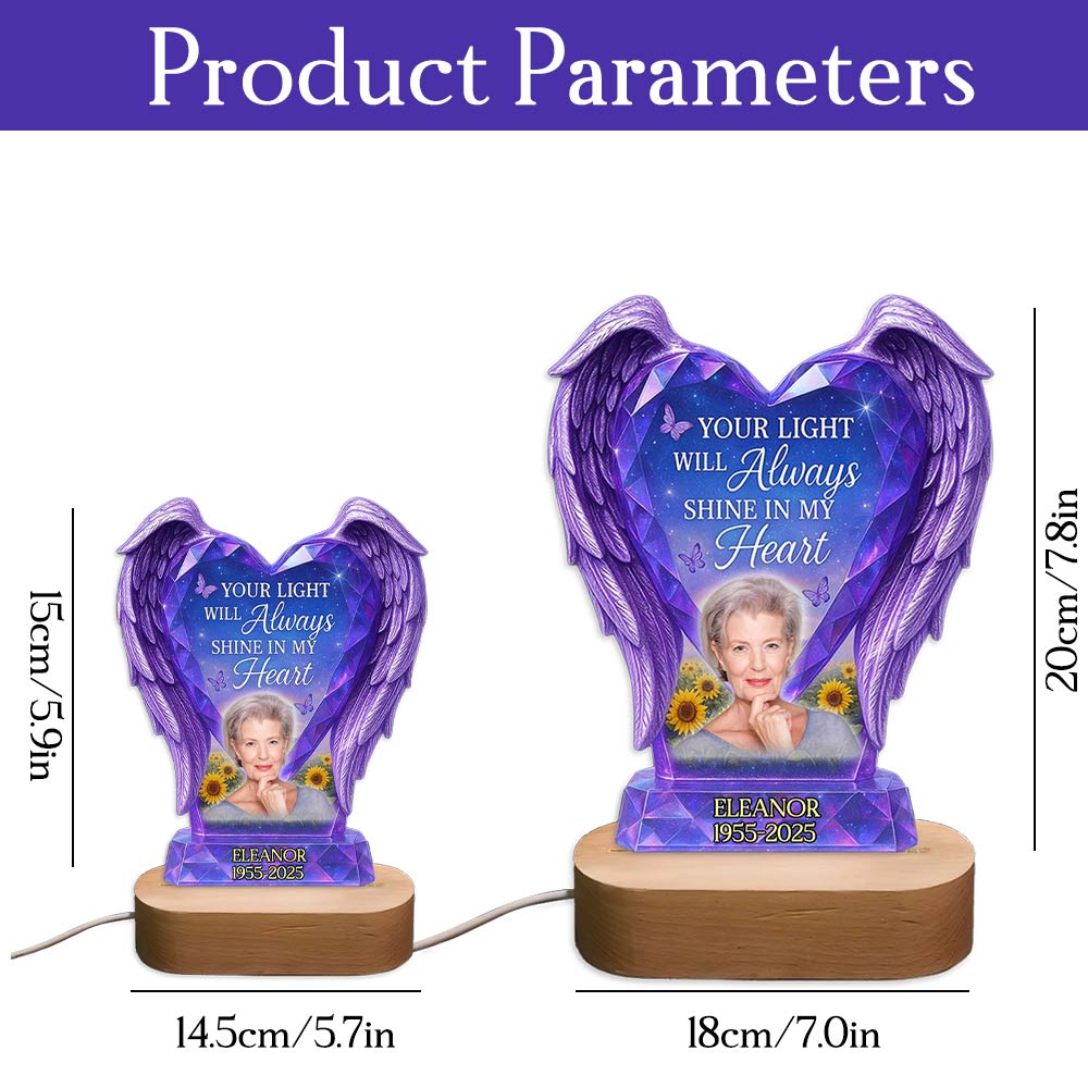 Personalized Night Light For Heaven Memorial Heaven LED Light