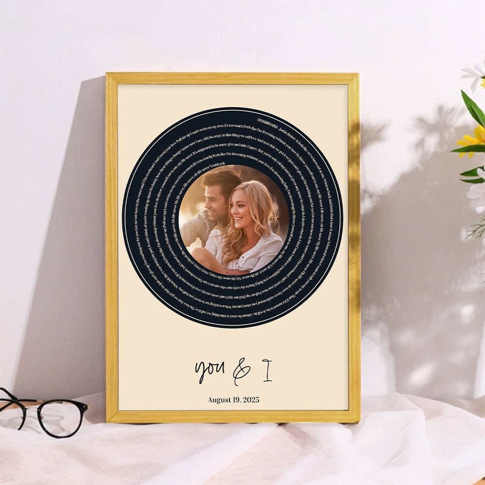 Custom Picture Song Lyrics Wedding gifts Anniversary gift