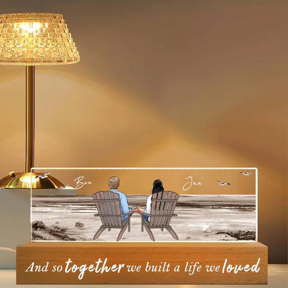 Personalized Led Night Light Couple Anniversary Wedding Gift