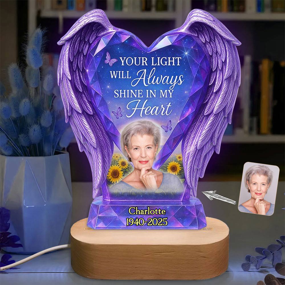 Personalized Night Light For Heaven Memorial Heaven LED Light