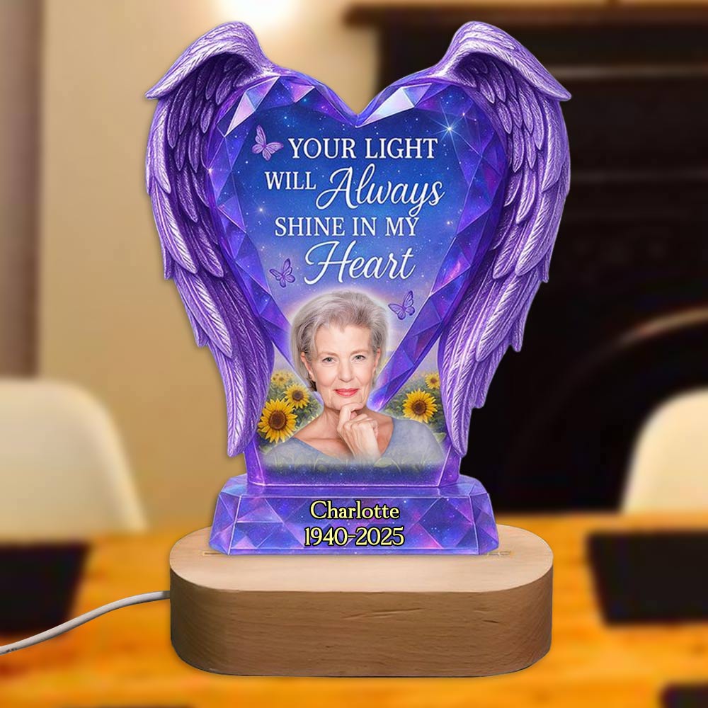 Personalized Night Light For Heaven Memorial Heaven LED Light