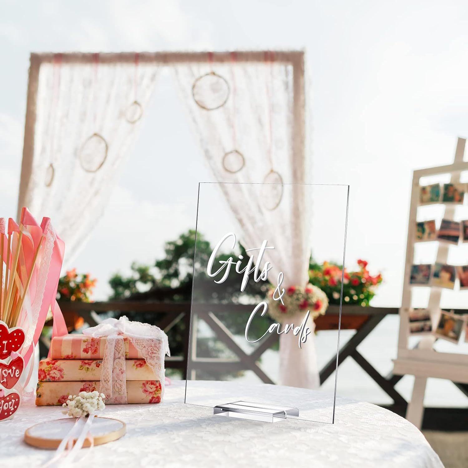 Clear Acrylic Wedding Memorial Sign