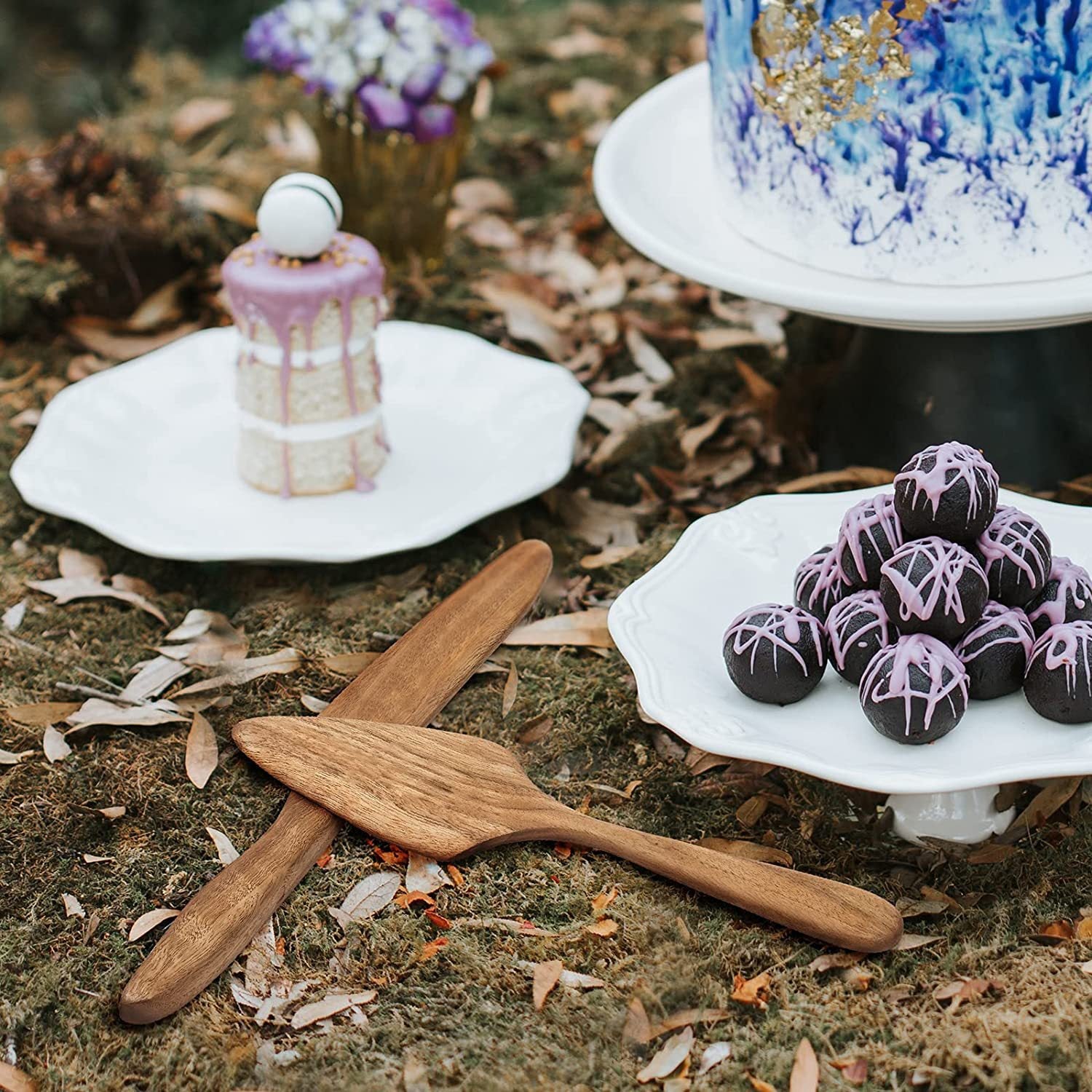 Gravierter Hochzeitstortenspatel 