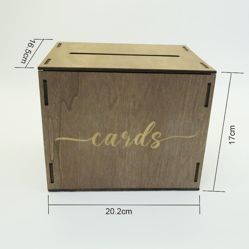 Wooden Wedding Card Box Wooden Wedding Card Box With Slots