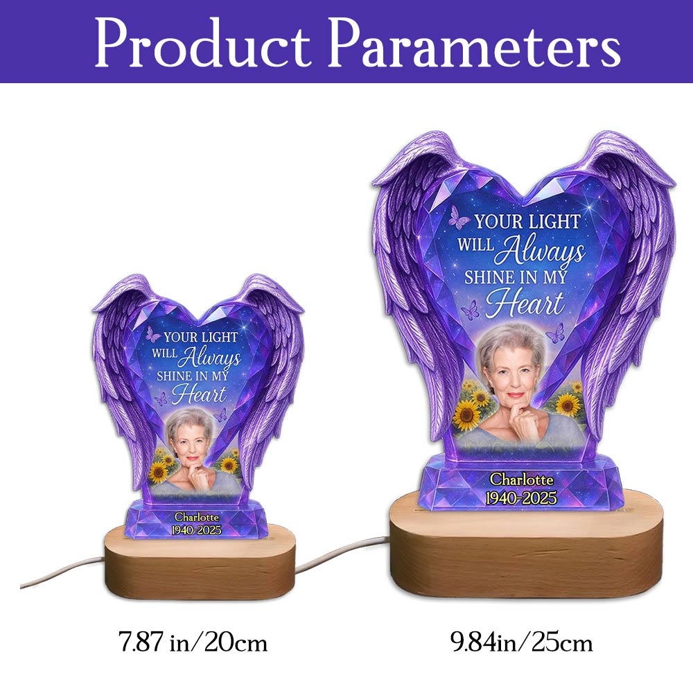 Personalized Night Light For Heaven Memorial Heaven LED Light