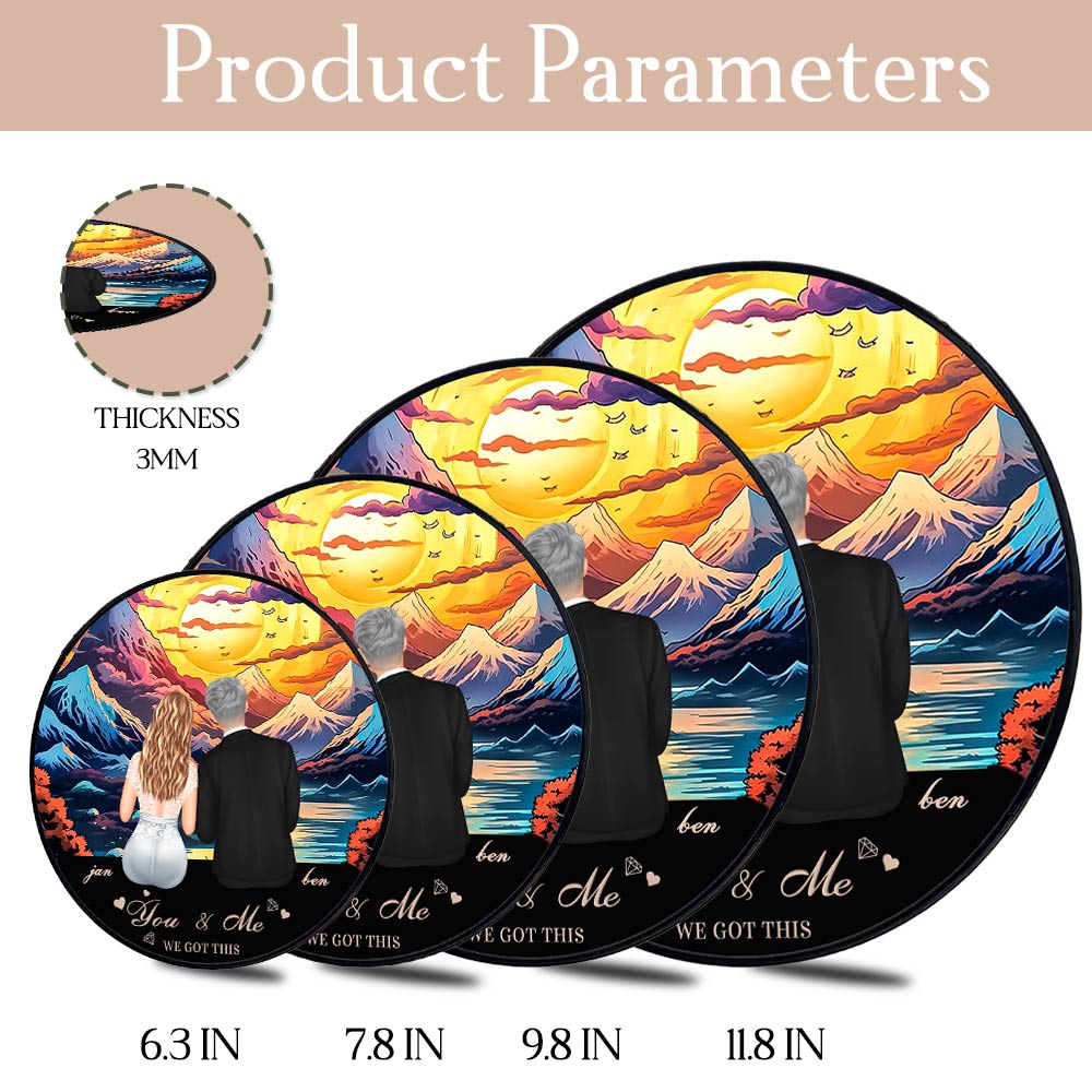 Love You Forever, personalisierter Fensterbehang Sonnenfänger Ornament Hochzeitsgeschenk